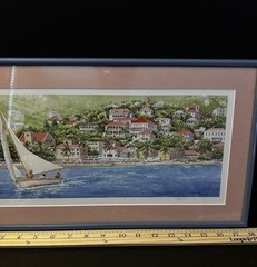 Anne Miller Watercolor Signed Print Virgin Island 1993 Limited Edition Caribbean