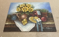 Original hand signed Oil Painting on Canvas 8 x 10 inch mounted on board