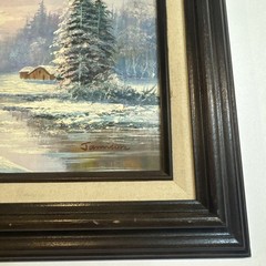 Jamison Winter Landscap Oil Painting Signed