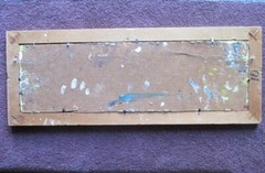 Pascal Cucaro Abstract „Birdcage“ Mixed Media Oil Painting w/ Resin Overlay