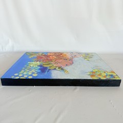 Original Abstract Art Acrylic Painting Floral Tracy Eau Claire Wood Panel 8×10″A