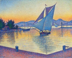 Paul Signac Port at Sunset Painting Reproduction – Giclee Canvas/Paper/Stretched