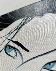 Patrick Nagel Painting – 1980’s Pop Art – Fashion Art 1983 (read description)