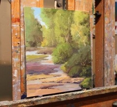 Art Original Oil Painting by Jeff Love Landscape Impressionism Free Shipping NR