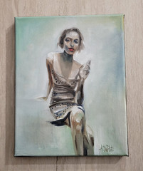 Original Oil on canvas painting* 10 x 8 in, signed*Etude – 1*