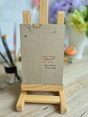 Abstract Bouquet of Flowers Red Oil Painting 10x15cm Painting on Painting Board