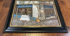 Original Reproduction of Rendezvous Hand Painted Canvas 30″ x 26″ Framed Signed