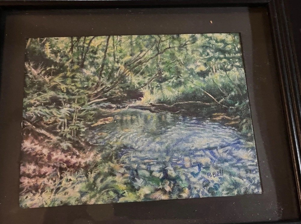 Original Signed Artwork By Artist R. Bell. “ Missouri Pool”