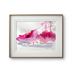 9″x12″ Abstract Watercolor on Paper Expressionism Imspirational Wall
