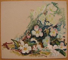 Ukrainian Soviet USSR Oil Painting fauvism impressionism flowers sketch