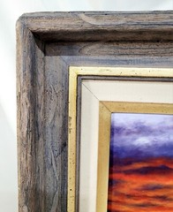 2009 Signed/Framed „Sunset“ Oil Painting by Martin Pavletich/Orange Red/Yellow