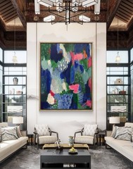 Original Abstract Expressionism 11×14 Bright Signed Unique Fine Art Monet Ins