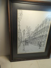 New Orlean’s Artist Franz Weiss Framed Royal Street Vieux Carre New Orleans
