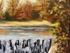 14 x 18 Original Oil Painting on Canvas….“Lynn’s Mill“