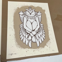 Jeremy Fish „Seasons of Change“ screen print set /100,2008 signed. w/ some wear
