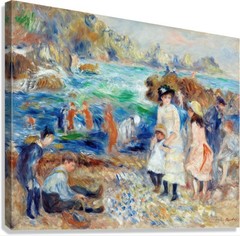 Auguste Renoir Children on Seashore Reproduction – Giclee Canvas/Paper/Stretched