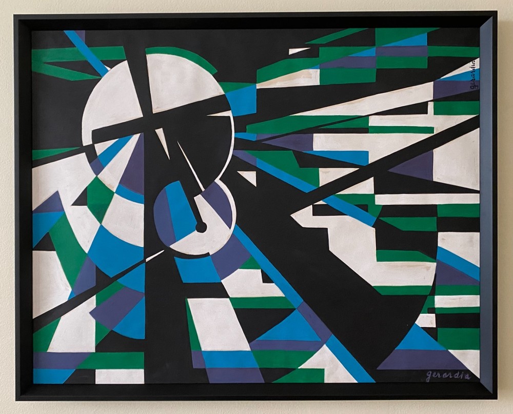 Helen Gerardia Mixed Media „Changing Time“ 1950’s