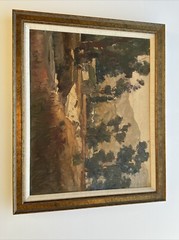 ANTIQUE PAINTING EARLY CALIFORNIA IMPRESSIONIST LANDSCAPE EDWIN AARDAL DISNEY