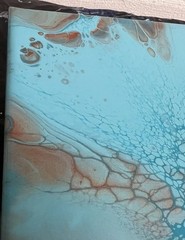 Original Abstract Painting One Of A Kind 12 Inch Square Canvas Wall Art