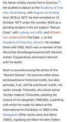 c1910 Hermann Koch Pastels Painting Munich School Germany Cityscape Signed