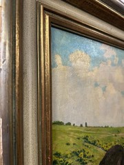 Paul Pützhofen-Hambüchen : Manor House By The Lake , Oil On Canvas, Signed