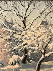 Old Impressionist Original Oil Painting Central Park New York Landscape Signed
