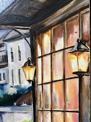 Venice City Landscape, OOAK painting oil, 18×24 inch, Handmade Gift, Home Decor
