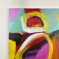 Modern Abstract Painting Original Art Acrylic on Canvas Signed