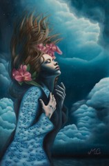 „Living Water“ Original Oil Painting on Linen Unframed 25×35″