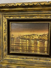16” x 18” Original Oil Painting In Ornate Frame