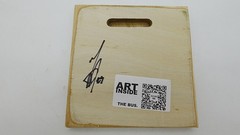 Abstract Saguaro Cactus 5×5 Signed Mini Art Tile Urban Street Style Desk Decor