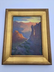 American Impressionism Painting Listed Landscape Grand Canyon Silvio Silvestri