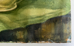 Antique Still Life Watercolor Art Painting by Hazel Frazee, Chicago