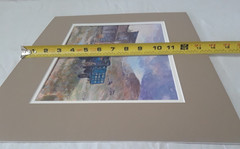 Watercolor on Paper Board Matted Original by Don Trout 16 x 13.5 in