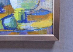 Mollie Tureske (1909-2002) Vintage Mid-Century Abstract Oil Still-Life Painting