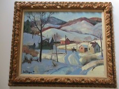 DON BURGESS OIL PAINTING VINTAGE MAINE LANDSCAPE IMPRESSIONIST REGIONALISM RARE
