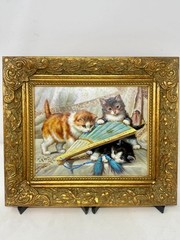 Kittens with Book Painting