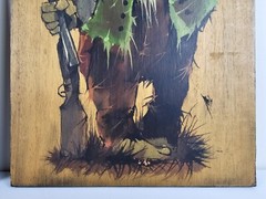 2x Vintage Original Signed Erik A Eriksen Paintings 14×9.5 Norwegian Folk Art