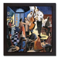 Framed Bailando (Dancing) by Lourenco Gallery-Wrap Canvas Giclee Art, 26 x 26 in