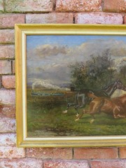 Horse Oil Painting by Horse Specialist Albert Clarke Circa 1890 to £12,000
