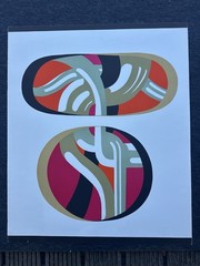 De Vries Regina 1913-85 Silkscreen “Vivace” Signed 33/40 Pop Art Graphic Colorful