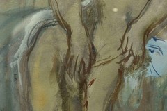 B. Martini (1911–1979), nude, watercolor, signed and dated.