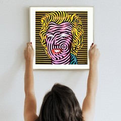 Marilyn Monroe Pop Art Optical Painting Wall Decor Figures Portrait Andy Warhol