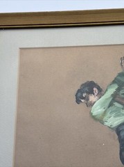 RAMON RIBAS RUIS PAINTING FLAMENCO DANCER LISTED FAMOUS PORTRAIT VINTAGE 1960’S