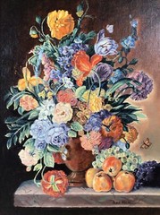 Dora Milne Still Life Framed Oil Painting Circa 1950s