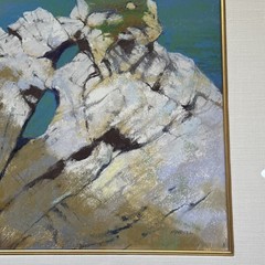 Albert Handell Painting Drawing Pastel China Cove Landscape Coastal Beach Famous