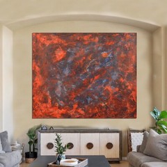 Jackson Pollock style Professional￼ Artist Canvas￼ painting￼ 72”X60”Abstract,6ft