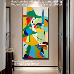 Hand-painted acrylic/oil paintings original works by artist, modern abstract art