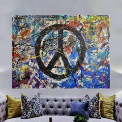 Jackson Pollock Style Giant Canvas Painting 84”X62” (7 Foot) Abstract Modern XL