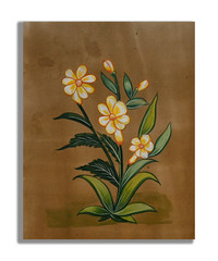 Beautiful Cosmos Flower Handmade Miniature Floral Painting 6.5 x 5 in „PN9342“